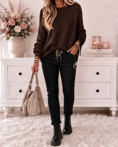 Leder look hose - leder,