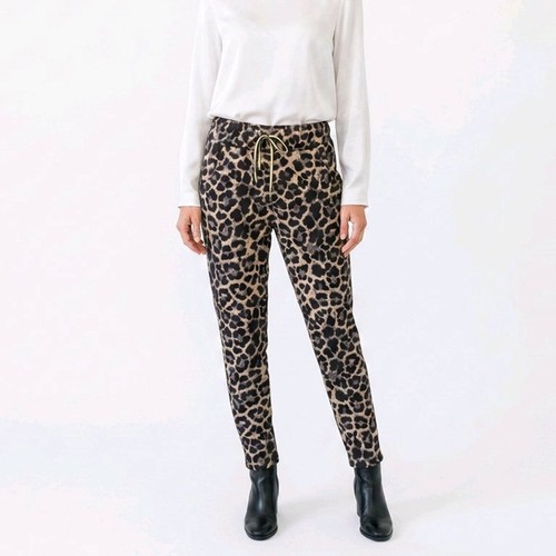 Damenhose samt leo - damenhose,